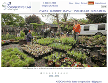 Tablet Screenshot of cooperativefund.org
